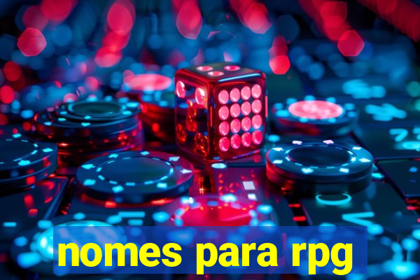 nomes para rpg